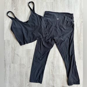 BLACK LULULEMON ALIGN SET